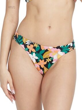 🌻NEW w/tag Volcom Had Me At Aloha Cheekini Floral Bikini Bottoms Size Small
